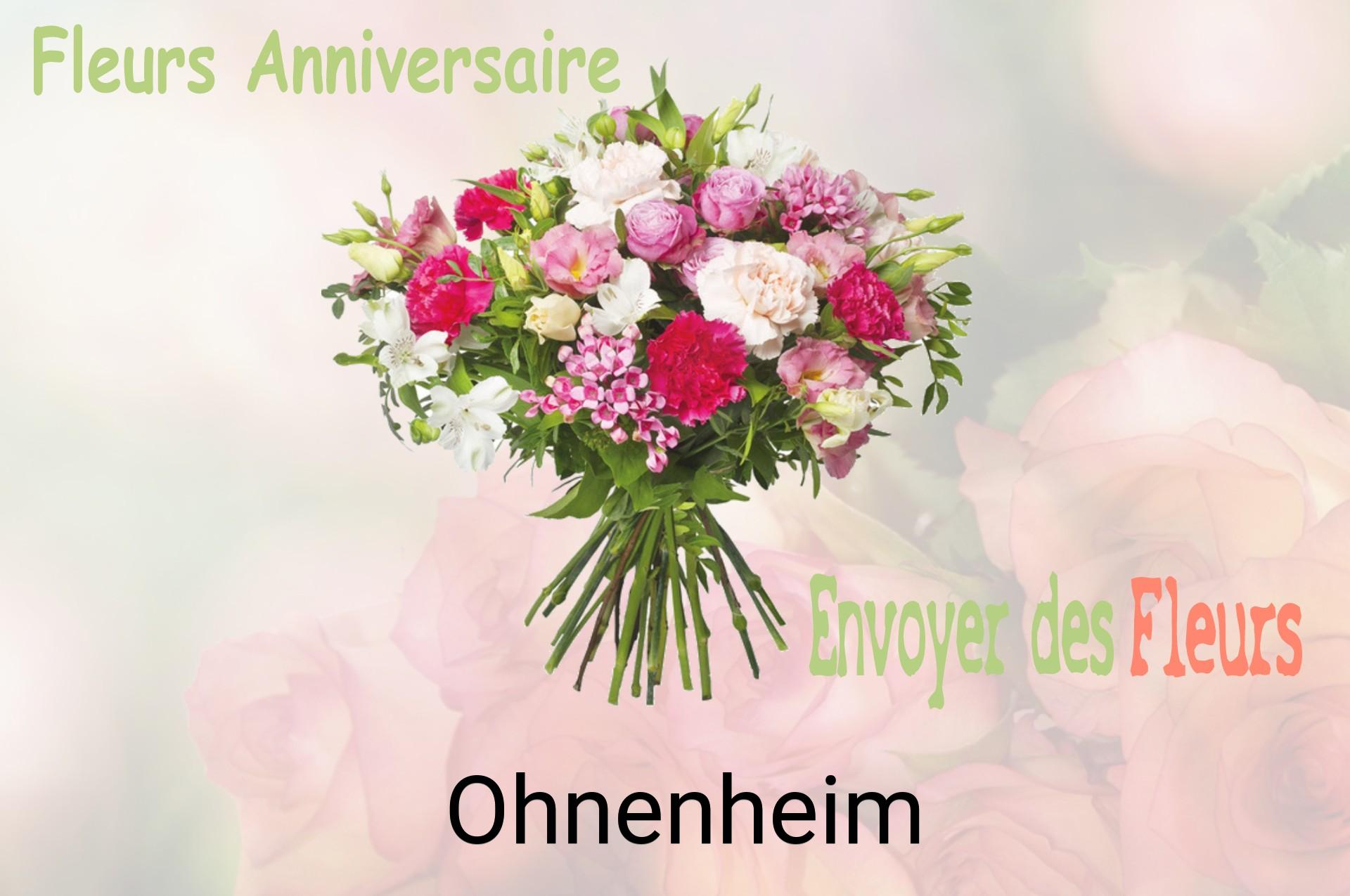 Bouquet de fleurs d’anniversaire livré à Ohnenheim