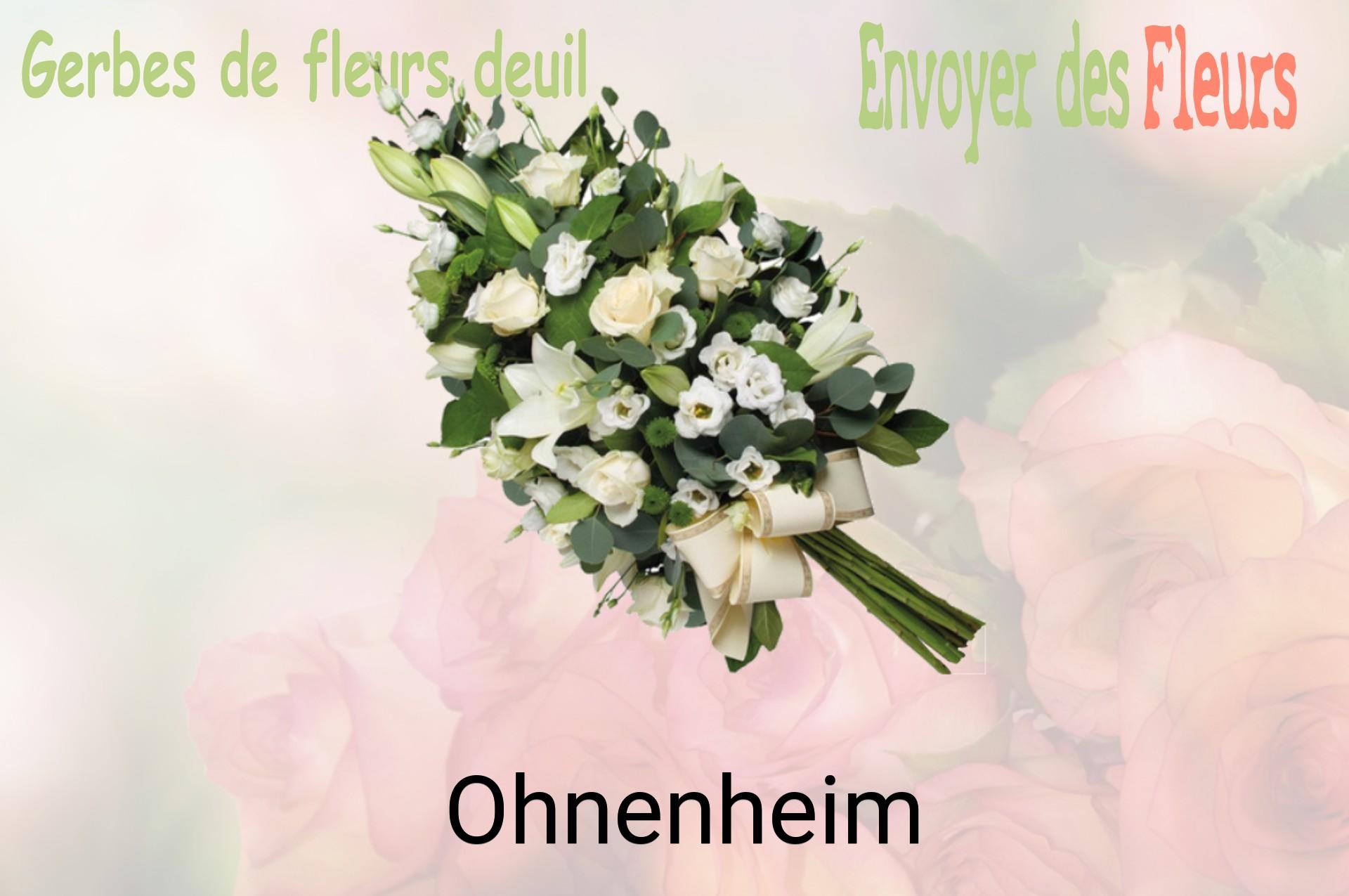 Gerbe de fleurs de deuil livrée à Ohnenheim